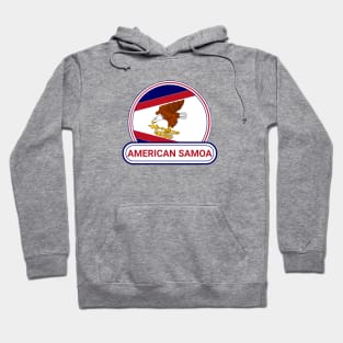 American Samoa Country Badge - American Samoa Flag Hoodie